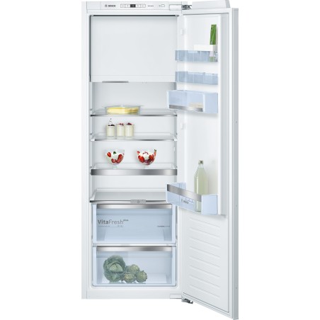 Bosch KIL72AFE0Y, Serie 6, Einbau-Kühlschrank mit Gefrierfach, 158 x 56 cm, Flachscharnier, links