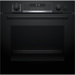 Bosch HRG578CB7, Série 6, Four encastrable avec fonction vapeur, 60 x 60 cm, Noir