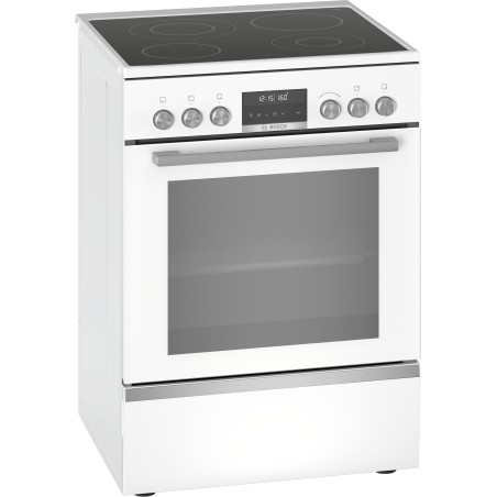 Bosch HKS79R220, Serie 6, Freistehener Elektroherd, Weiss