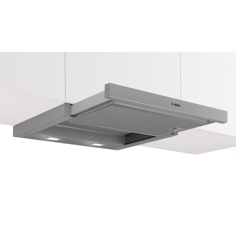 Bosch DFS067A51, Serie 4, Flachschirmhaube, 60 cm, Silbermetallic, Griffleiste optional