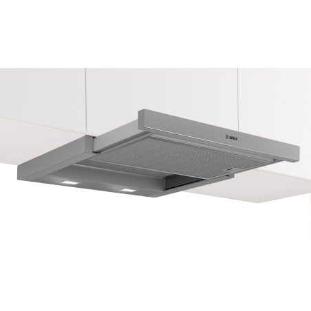 Bosch DFS067A51, Série 4, Hotte télescopique, 60 cm, Argent métallisé, bandeau frontal en option