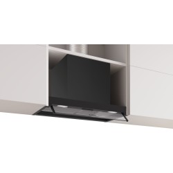 Bosch DBB65CC60C, Série 4, hotte design intégrée, 60 cm, verre clair, noir mat