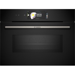 Bosch CMG778NB1, Série 8, Four compact encastrable avec fonction micro-ondes, 60 x 45 cm, Noir