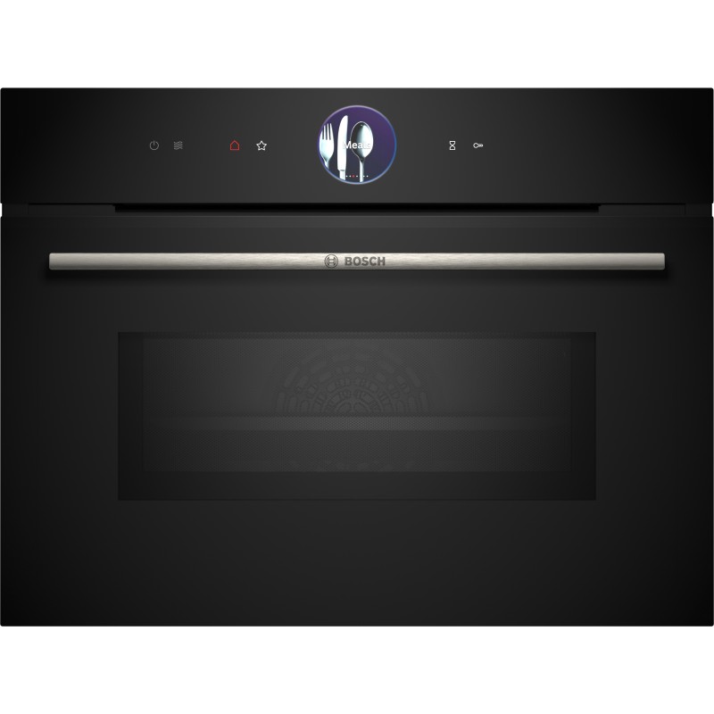 Bosch CMG7761B1, Serie 8, Einbau-Kompaktbackofen mit Mikrowellenfunktion, 60 x 45 cm, Schwarz