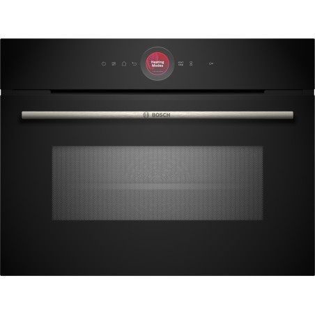 Bosch CMG7241B1, Serie 8, Einbau-Kompaktbackofen mit Mikrowellenfunktion, 60 x 45 cm, Schwarz