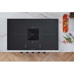 Berbel BKA 90 DLI-P Pro Umluft mit PlasmaMade, Kochfeldabsaugung Downline Infinity Pro mattschwar  (7630019830539)