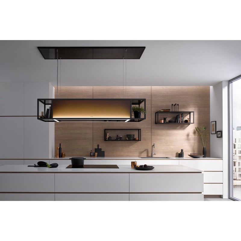 Berbel BIH 140 SKF schwarz Permalyt, Deckenlifthaube Skyline Frame mit Rahmen Umluft (7630019826549)