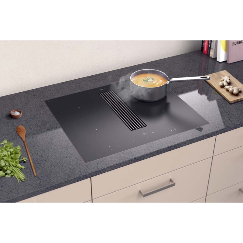 Wesco WKA 60 Piana Mini Umluft mit PlasmaMade, Kochfeldabsaugung Lava Matt Plasma (7630019830454)