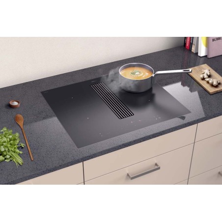 Wesco WKA 60 Piana Mini Umluft mit Aktivkohle, Kochfeldabsaugung Lava Matt Umluft (7630019830423)
