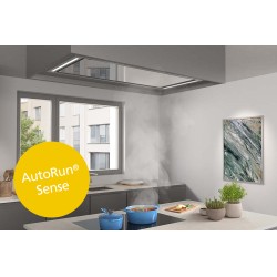 Wesco EVRE-L Alto 80 Edelstahl, Glas Blancalu Umluft, Deckenhaube mit Licht (4013729-201)