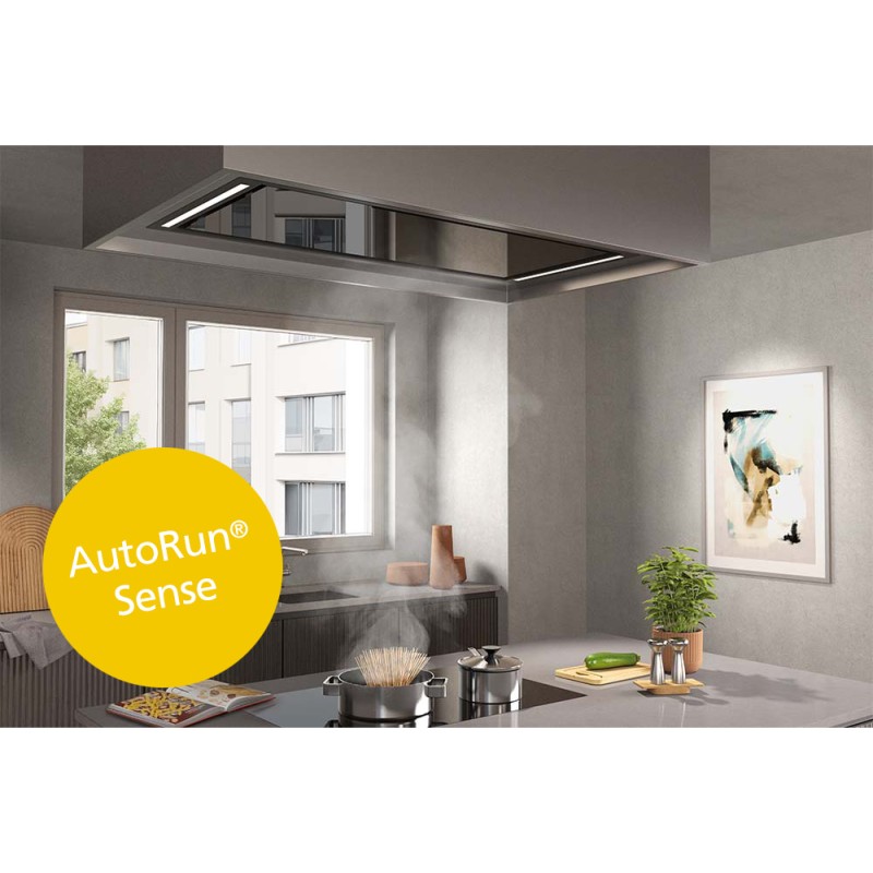 Wesco EVRE-L Alto 80 Noir Abluft, Deckenhaube mit Licht (4013729-021)