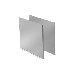 Wesco Oberbausichtseite 350 x 260 mm Edelstahl, ( 1x links und 1x rechts) (4007030)