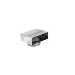 Wesco Flachkanal Typ 100 Umlenkstück mit Stutzen ø 180mm, Muffe ausziehbar /50 mm (4006721)