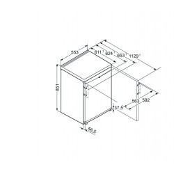 Armoire de congélation table-top avec SmartFrost Liebherr GP 1213 GP1213